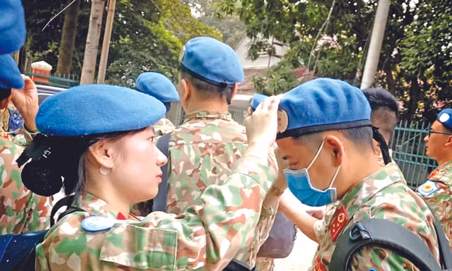 Thanh xuân của nhiều quân nhân trẻ là mong muốn được tham gia lực lượng gìn giữ hòa bình Liên Hợp Quốc