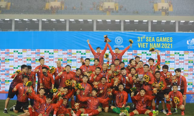 Sau SEA Games 31, các cầu thủ U23 Việt Nam lại bắt tay vào chiến dịch VCK U23 châu Á cùng tân HLV Gong Oh-kyun. Ảnh: Như Ý