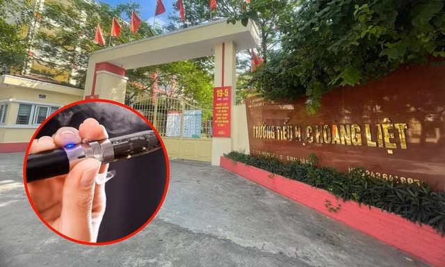 Hà Nội: 7 học sinh lớp 3 tại Tiểu học Hoàng Liệt phải nhập viện do hút thử thuốc lá điện tử
