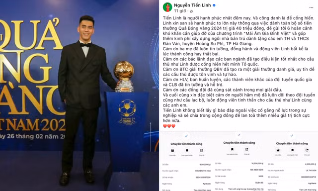Đề cử Gương mặt trẻ Việt Nam tiêu biểu 2024 nhận Quả bóng Vàng, có hành động ý nghĩa