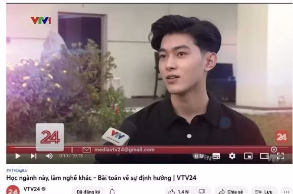 Nhan sắc đời thường của "nam thần" 2K3 trên bản tin VTV liệu có đẹp như lúc lên sóng?