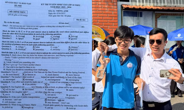 Nhận định đề thi tiếng Anh vào lớp 10 tại Hà Nội: Nhiều thí sinh tự tin đạt điểm cao