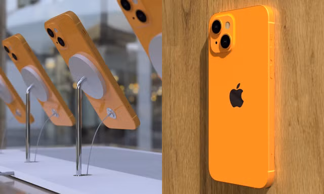 iPhone 13 xuất hiện phiên bản màu cam cực cuốn hút: Vẫn là thiết kế cạnh phẳng, camera lớn