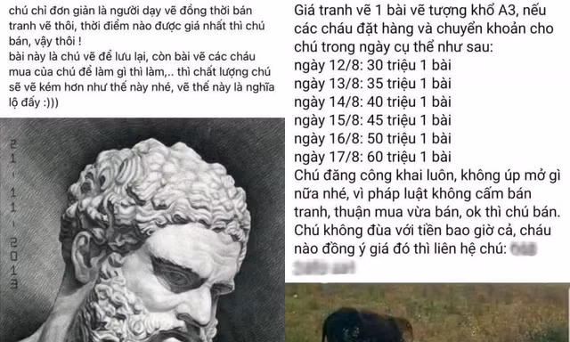 Một Thạc sĩ ở Hà Nội ngang nhiên chào giá vẽ hộ bài thi Năng khiếu lên tới 60 triệu đồng?