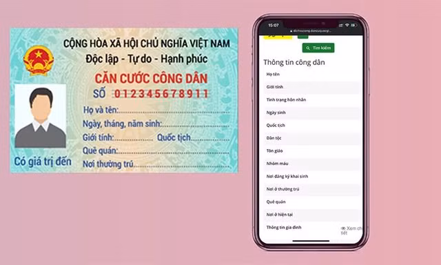 Cách tra cứu thông tin cá nhân trên Cơ sở dữ liệu quốc gia bằng CMND, CCCD gắn chip