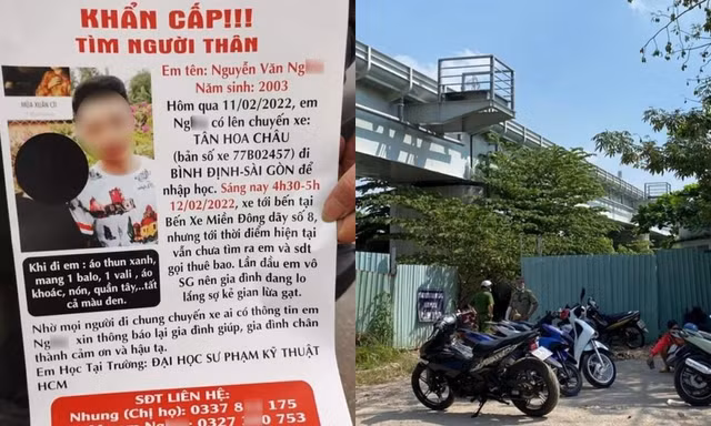 Công an xác nhận thi thể trôi sông là nam sinh 2K3 mất tích bí ẩn khi lên TP.HCM nhập học
