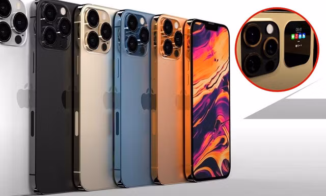iPhone 13 Pro và Pro Max lộ thêm thiết kế với màn hình phụ phía sau mặt lưng cực đẹp