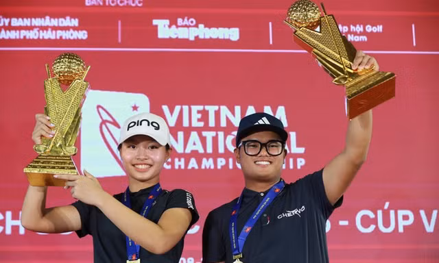 Hai gương mặt Gen Z trở thành nhà vô địch Giải Golf Quốc gia năm 2023 - Cúp VinFast