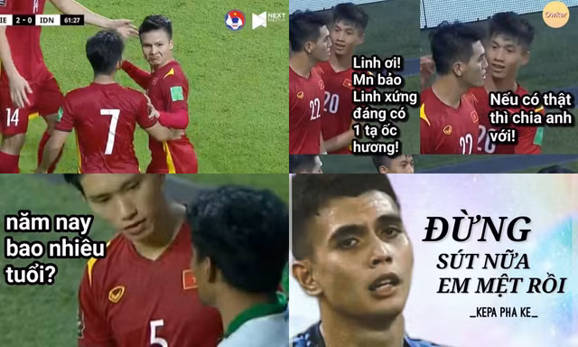 Sau chiến thắng rực rỡ trước Insdonesia, đội tuyển Việt Nam thu về cả "rổ meme" cực chất!