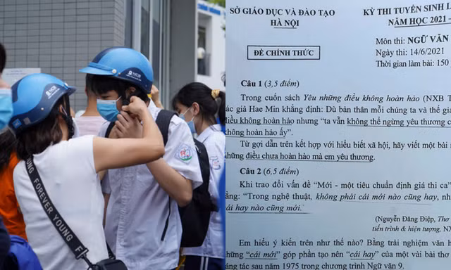 Đề thi môn Văn vào lớp 10 chuyên tại Hà Nội: Bàn về "yêu thương những điều không hoàn hảo"