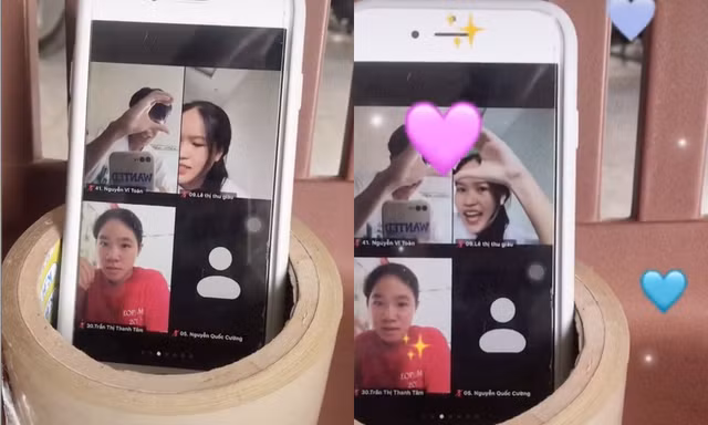 Cặp đôi Gen Z tranh thủ làm hành động này khi học online khiến cả lớp "tức cái lồng ngực"