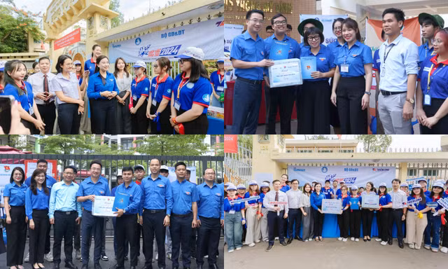 Bí thư T.Ư Đoàn động viên đội hình "Tiếp sức mùa thi" tại Hà Nội và TP.HCM