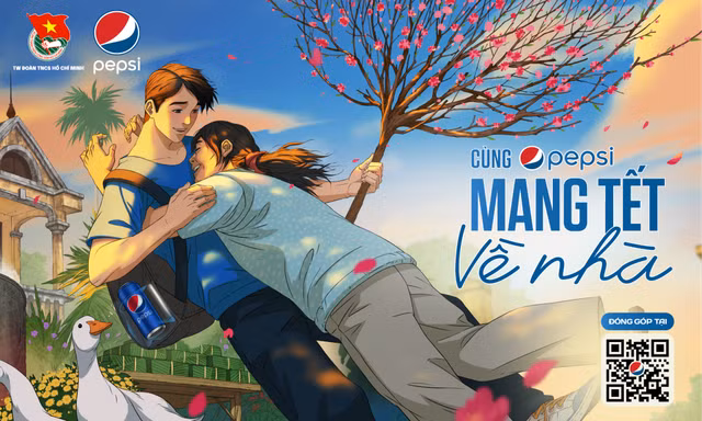 Pepsi tiếp tục hành trình ý nghĩa “Mang Tết về nhà” 2023