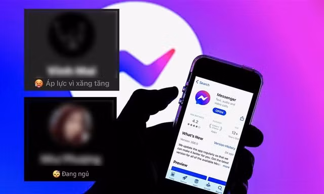 Facebook Messenger vừa có tính năng cập nhật trạng thái, người dùng tha hồ bộc lộ cảm xúc