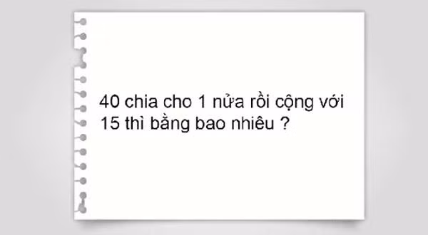 Bài Toán tiểu học tưởng siêu dễ nhưng lại khiến nhiều sinh viên Đại học tranh cãi