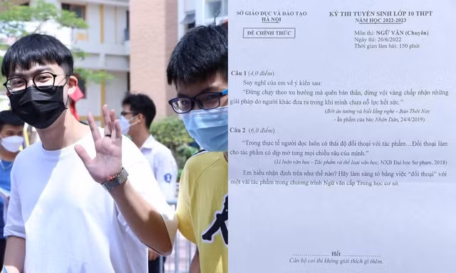 Đề thi chuyên Văn vào lớp 10 THPT tại Hà Nội: Ví dụ điển hình "đề càng ngắn càng khó nhằn"
