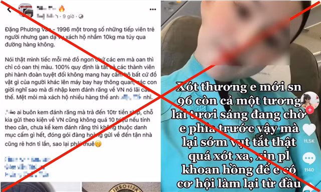 Vụ tiếp viên hàng không xách hàng cấm: Thêm một nạn nhân bị giả mạo hình ảnh
