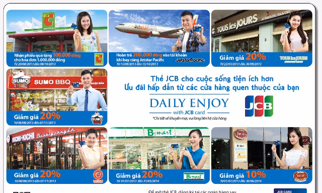 JCB ưu đãi hấp dẫn