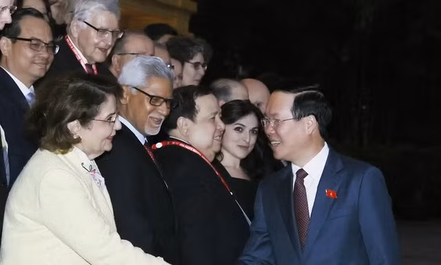 Chủ tịch nước Võ Văn Thưởng gặp Đoàn Đại biểu Quốc tế tham dự Hội nghị AP11
