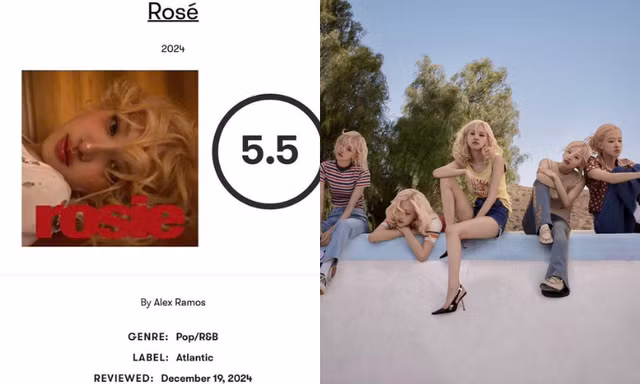 Tạp chí Pitchfork gây tranh cãi khi chê album mới của Rosé "lỗi thời và sơ sài"