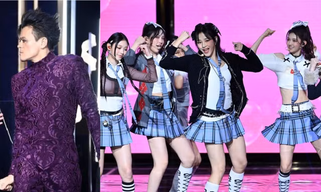 Meme mới hậu "Rồng Xanh 2023": Sao Hàn hào hứng với NewJeans, "tắt nụ cười" với JYP
