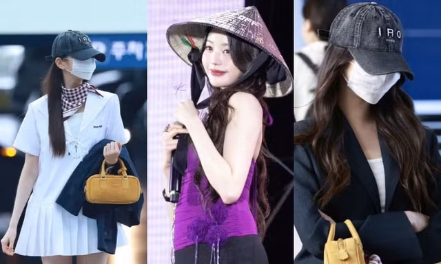 Wonyoung IVE tối giản váy áo khi đến Việt Nam, vội rời đi không kịp thay đồ