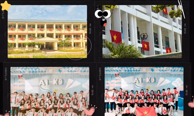 "Bản teen" đón Đại lễ: Trường rợp cờ đỏ sao vàng, nam sinh hát nhạc đỏ cực hay