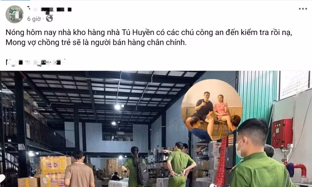 Sự thật hình ảnh công an xuất hiện ở kho hàng của vợ chồng hot TikToker gây xôn xao