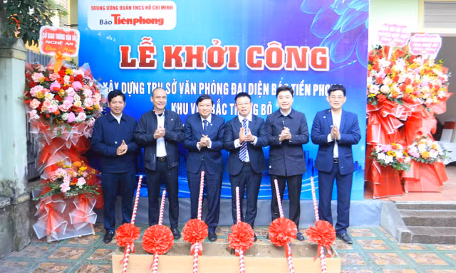Khởi công xây dựng trụ sở Văn phòng đại diện Báo Tiền Phong khu vực Bắc Trung Bộ