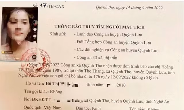 Hai chị em họ ở Nghệ An mất tích bí ẩn 