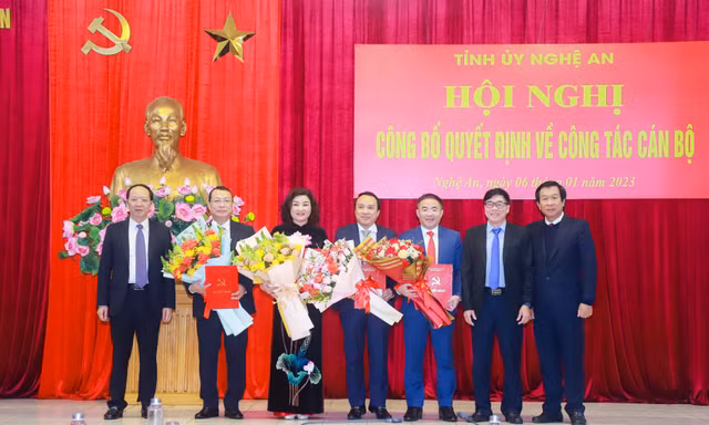 Nghệ An điều động, bổ nhiệm nhiều nhân sự 
