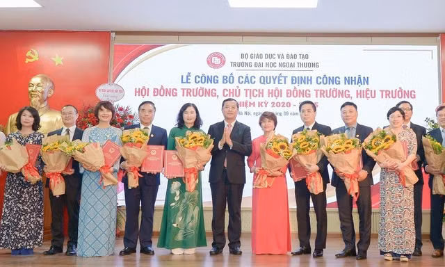 Ai là chủ tịch Hội đồng trường, hiệu trưởng Đại học Ngoại thương nhiệm kỳ 2020-2025