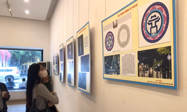 Giải Nhất trang trí đường phố Hà Nội lấy cảm hứng từ họa tiết trống đồng Đông Sơn