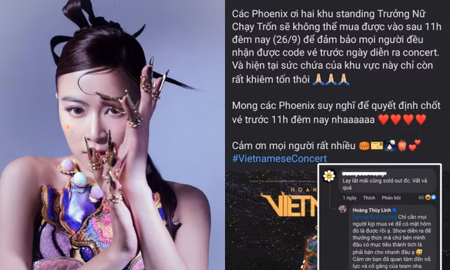 Trước "giờ G", concert của Hoàng Thùy Linh bán được bao nhiêu vé?