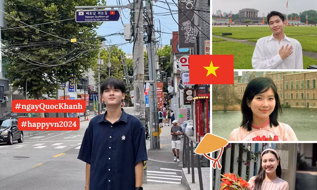 Du học sinh mặc áo dài, đội nón lá tìm phố tên tiếng Việt mừng Quốc khánh 2/9