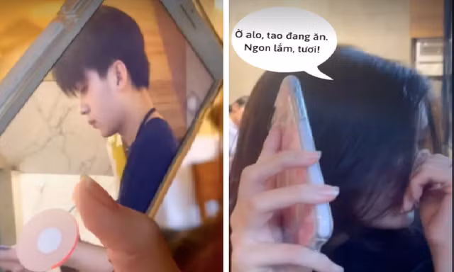 Đi ăn hàng gặp trai đẹp, màn quay lén crush có đầu tư của cô gái khiến dân mạng cười ngất