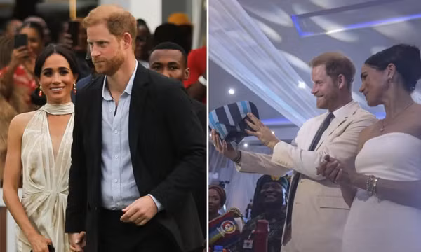 Harry - Meghan nhận nhiều quà tặng khi đến Nigeria, trái quy định của Hoàng gia?