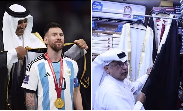 Áo choàng Messi mặc lúc nhận cúp vàng World Cup có giá bao nhiêu, người may tiết lộ điều gì?