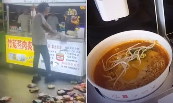 Bị chủ quán mì tỏ thái độ coi thường, khách hàng trả đũa bằng hành động rất “độc lạ”