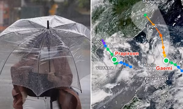 Bão số 2 (Prapiroon) diễn biến phức tạp, liệu có hợp nhất với bão Gaemi mạnh hơn?