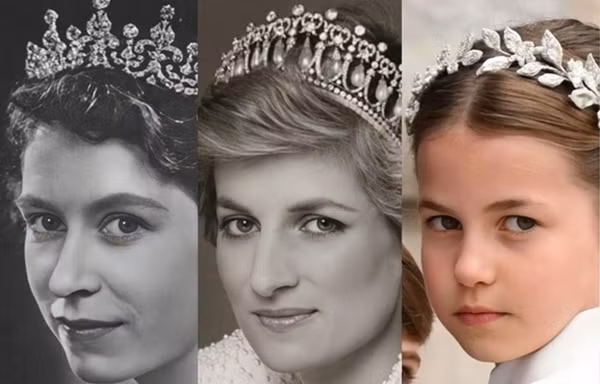 Công chúa Charlotte thừa hưởng vẻ đẹp của Nữ hoàng Elizabeth và Công nương Diana