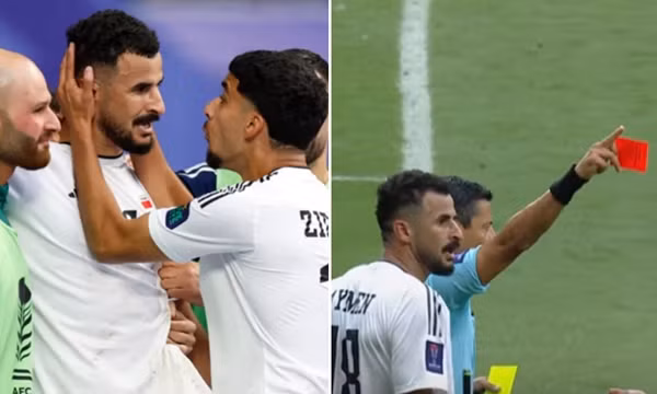 Vì sao cầu thủ Hussein của ĐT Iraq bị thẻ đỏ, dẫn tới thất bại bất ngờ trước ĐT Jordan?