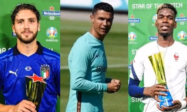 Hành động giống nhau của Ronaldo, Pogba, Locatelli - 3 cầu thủ xuất sắc nhất các trận đấu