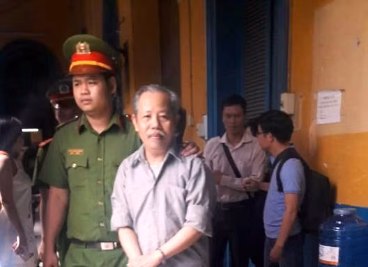 Ông Lê Quốc Cường trong lần ra tòa . Ảnh: Tân Châu.