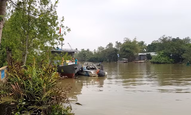Một cảnh sát mất tích trên sông Hậu khi làm nhiệm vụ