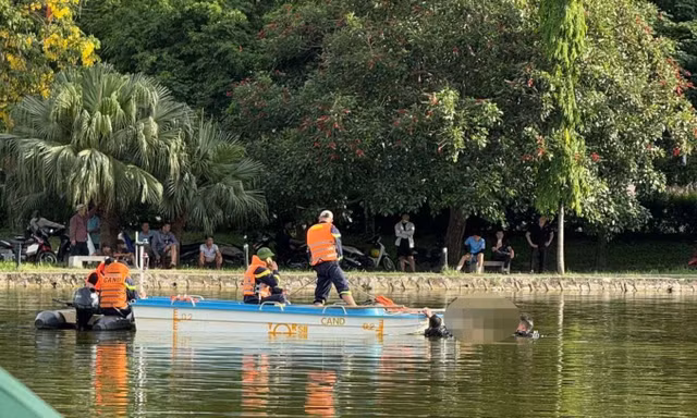 Hà Nội: Tìm thấy thi thể người đàn ông dưới hồ điều hòa