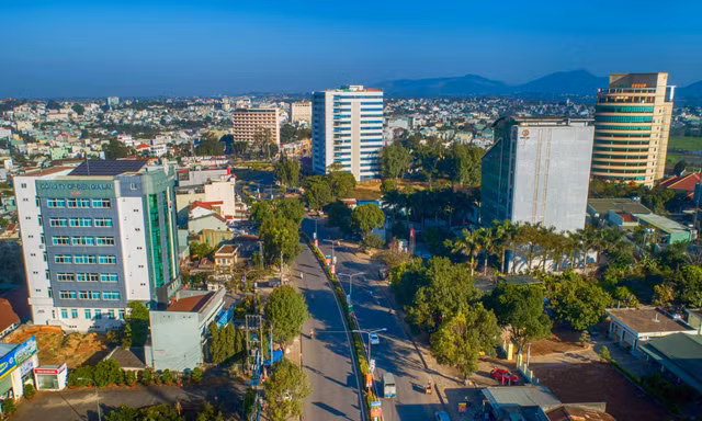 Một góc thành phố Pleiku (ảnh Phan Nguyên)