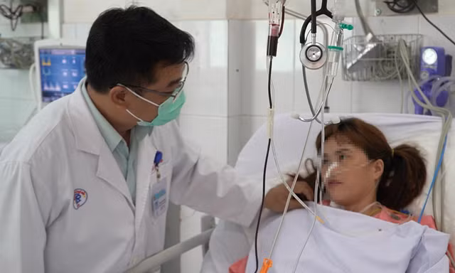 Người phụ nữ hồi phục tốt sau hơn một tuần được điều trị.