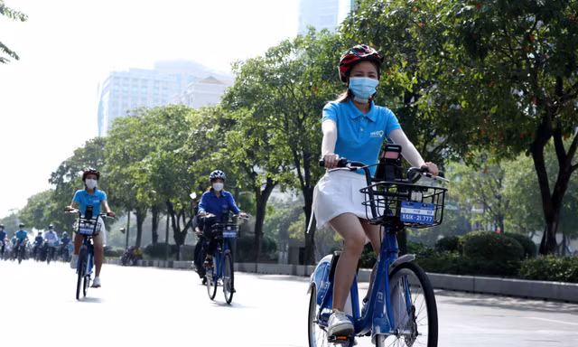 Xe đạp công cộng lần đầu xuất hiện tại Việt Nam