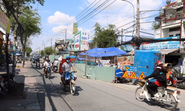Việc thi công đào đường sẽ tạm dừng dịp Tết Nguyên đán.